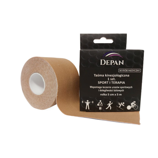 Taśma Kinesiotapingowa Depan Tape – Tejpy 5 cm x 5 m